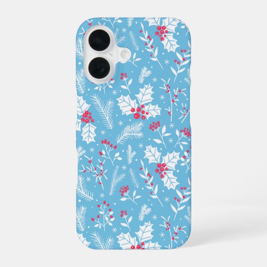 冬のフローラ2 iPhone 16ケース (裏面)