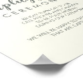 冬のフローラ |アイボリー結婚のプラグ抜き式 ポスター (角)