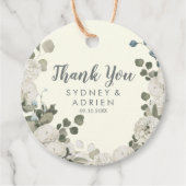 冬のフローラ |アイボリー結婚の皆様 フェイバータグ (正面)