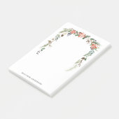 冬のフローラ |パーソナライズされた休日 ポストイット (アングル)