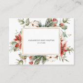 冬のフローラ |ブックリクエスト エンクロージャーカード (裏面)