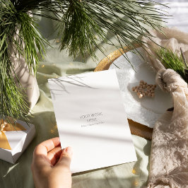 冬のフローラ |ブライダルシャワーアイボリーへの招待 招待状