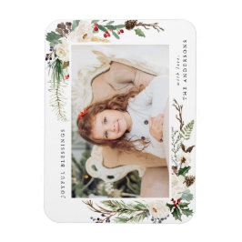 冬のフローラ |ホリデーフォトマグネット マグネット