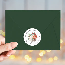 冬のフローラ ラウンドシール