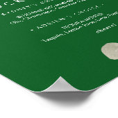 冬のフローラ|緑のシグネチャーカクテルの看板 ポスター (角)