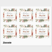 冬のフローラ |赤ちゃんシャワーのお気に入り スクエアシール (シート)