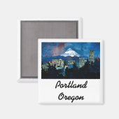 冬のフード山 マグネット (正面/裏面)