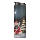 冬のブフランスのルドッグキャラバンクリスマスアドベンチャー タンブラー (回転右)