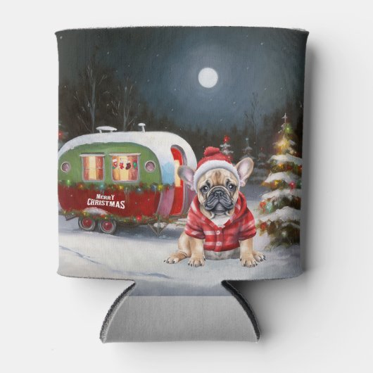 冬のブフランスのルドッグキャラバンクリスマスアドベンチャー 缶クーラー (正面)