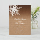 冬のブライグラデーションダルシャワーの招待 招待状 (スタンド正面)