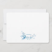 冬のブライダルシャワーの招待 招待状 (裏面)