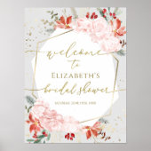 冬のブライダルシャワーウェルカムサインギルド ポスター (正面)