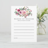 冬のブライダルシャワーフローラアドバイス 招待状 (スタンド正面)