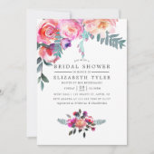 冬のブライダルシャワーフローラ招待状 招待状 (正面)