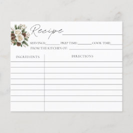 冬のブライダルシャワーレシピカード