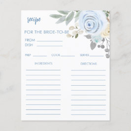 冬のブライダルシャワーレシピカード