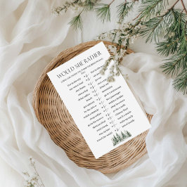 冬のブライダルシャワー彼女はむしろブライダルゲーム