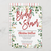 冬のブライダルシャワー招待状クリスマスブライダル 招待状 (正面/裏面)