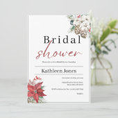 冬のブライダルシャワー招待状 招待状 (スタンド正面)