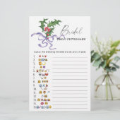 冬のブライダルシャワー絵文字ゲーム (スタンド正面)