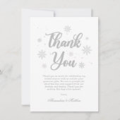 冬のブライダルシャワー サンキューカード (正面)