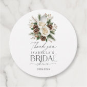 冬のブライダルシャワー フェイバータグ (正面)