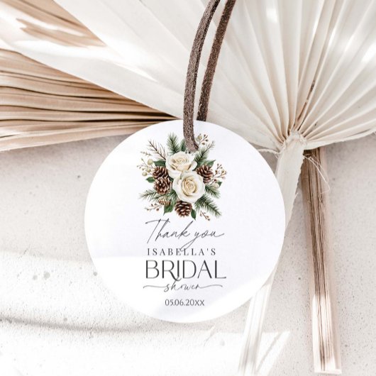 冬のブライダルシャワー フェイバータグ