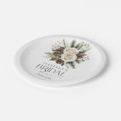 冬のブライダルシャワー ペーパープレート (アングル)