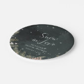 冬のブライダルシャワー ペーパープレート (アングル)