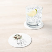 冬のブライダルシャワー ラウンドペーパーコースター (インサイチュ)