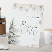 冬のブライダルシャワー レシピリクエスト テーブル 台座サイン (インサイチュ)