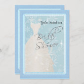 冬のブライダルシャワー 招待状 (正面/裏面)