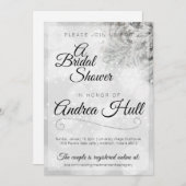 冬のブライダルシャワー 招待状 (正面/裏面)