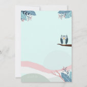 冬のブラウンベアの誕生日パーティー 招待状 (裏面)