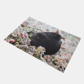 冬のブラックバード ドアマット (アングル)