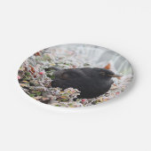 冬のブラックバード ペーパープレート (アングル)