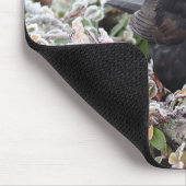 冬のブラックバード マウスパッド (コーナー)