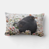 冬のブラックバード ランバークッション (裏面)