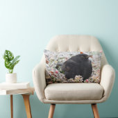 冬のブラックバード ランバークッション (椅子)