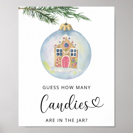 冬のブランチ – キャンディの数を推測 ポスター (正面)