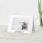 冬のブリザード-最小主義のスタイルの後 シーズンカード (裏面)