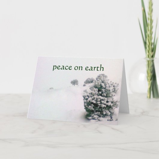 冬のブリザード-最小主義のスタイルの後 シーズンカード (正面)