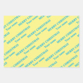 冬のブリッジ水の色絵画の ラッピングペーパーシート (正面2)