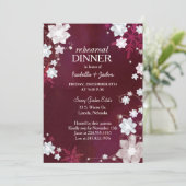 冬のブルゴーニュ結婚のリハーサルディナー 招待状 (スタンド正面)