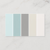 冬のブルース色のブロック 名刺 (裏面)