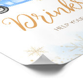 冬のブルートラックドリンク ポスター (角)