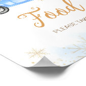 冬のブルートラックフード ポスター (角)