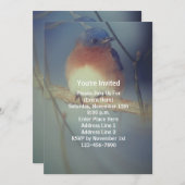 冬のブルーバードアニマルパーティー 招待状 (正面/裏面)