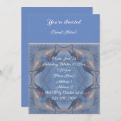 冬のブルーバード自然アートパーティー 招待状 (正面/裏面)