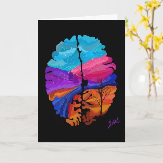 冬のブレインカード カード (黄色い花)